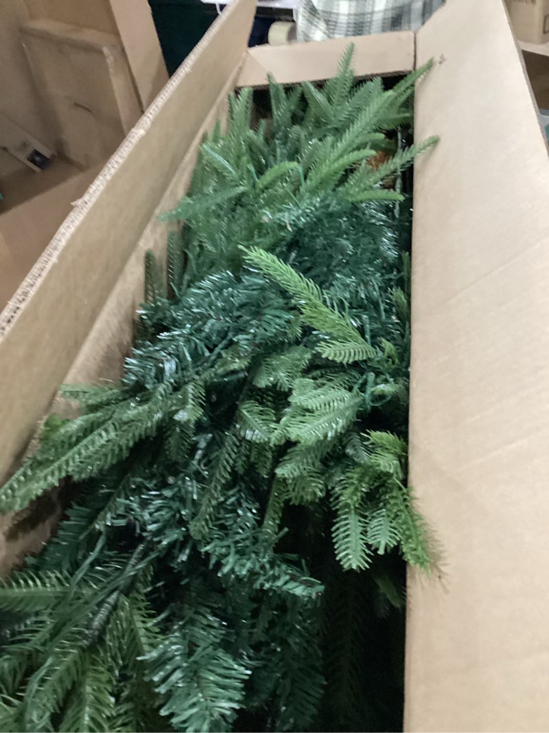 Condition photo showing New/Like New for 7 FT Pre-Lit Artificial Christmas Tree with 300 Dual-Color LEDs & Timer, 678 Realistic Branch Tips, Metal Stand for Holiday Home Christmas Decorations 7FT Tree