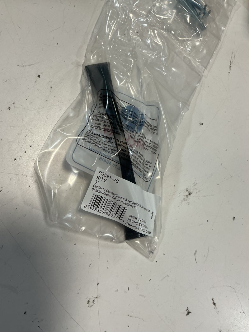 Condition photo showing New/Like New for hickory hardware 10 pack solid core kitchen cabinet pulls, luxury cabinet handles, hardware for doors & dresser drawers, 3 inch hole center, vintage bronze, kite collection 3 inch center to center oil rubbed bronze/ bronze