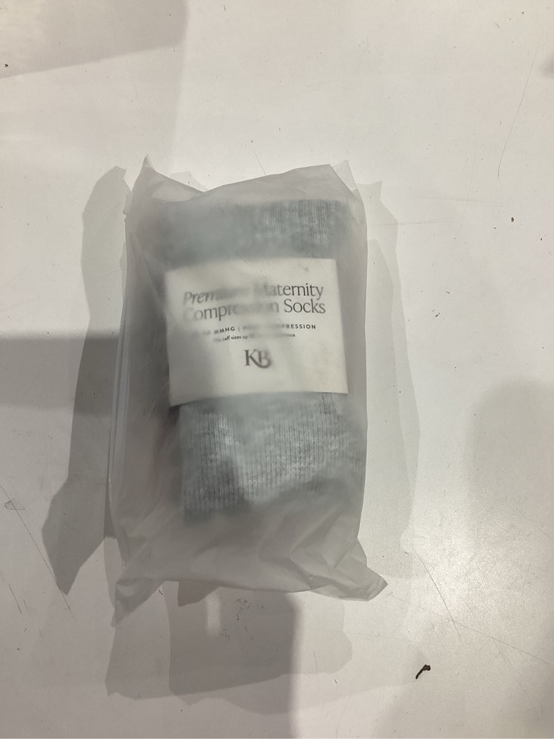 Condition photo showing New/Like New for Kindred Bravely Compression Socks 2-Pack | Graduated Compression Socks for Circulation Pregnancy Travel (Pink & Grey Heather, Small) Small (calf size up to 16in) 2Pack-Pink & Grey Heather