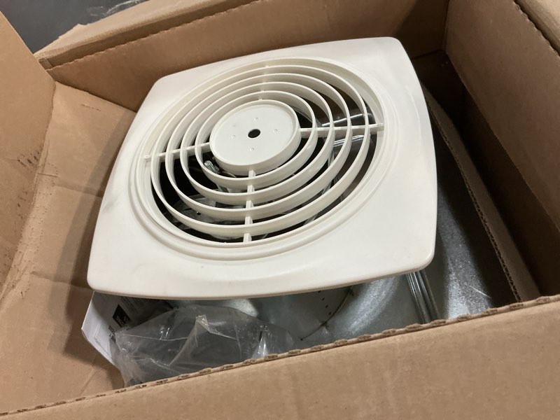 Condition photo showing Good Condition for Broan-NuTone 509 Through-the-Wall Ventilation Fan White Cover, 200 CFM, 8.5 Sones, 8" Fan, 200 CFM No Switch Dial
