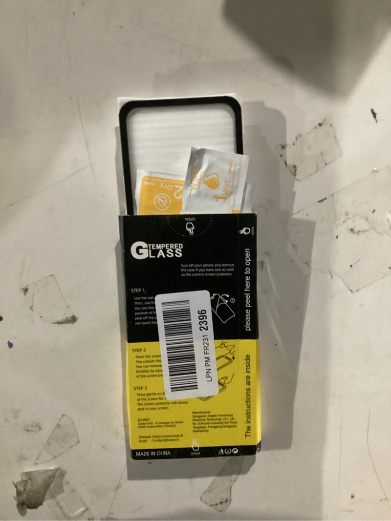 Condition photo showing New/Like New for NEW'C 3 Pack Designed for iPhone 16 Plus,15 Plus Screen Protector (6.7 inches),Enhanced Tempered Glass Protection with easy installation tool included,Ultra Resistant 16 Plus/15 Plus 6.7 inches Transparent