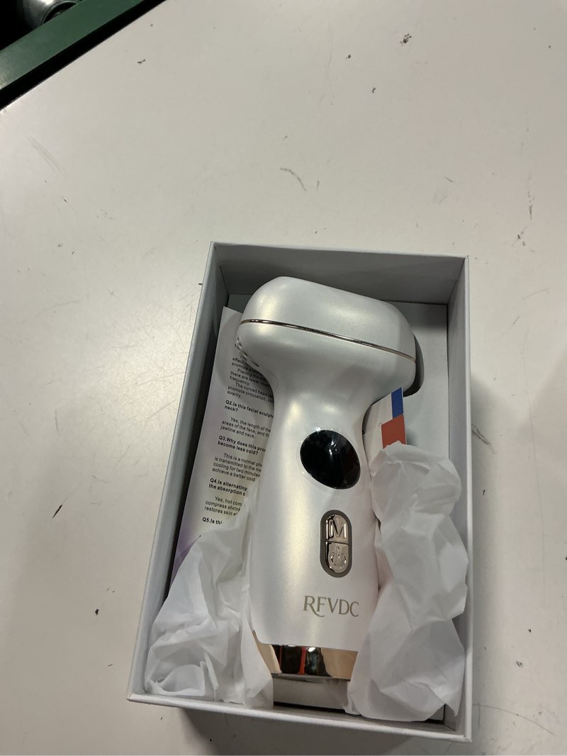 Condition photo showing Good Condition for cold heat gua sha facial neck lymphatic massager, 7-in-1 led red light face depuffer sculpting tool, hot electric gua sha lift device & cooling depuffing wand, for contouring, firming