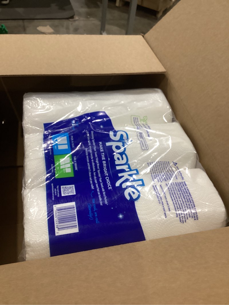 Sparkle Pick-A-Size Paper Towels, 6 Double Rolls (660 Sheets Total) - Strong 2-Ply Towels for Kitche