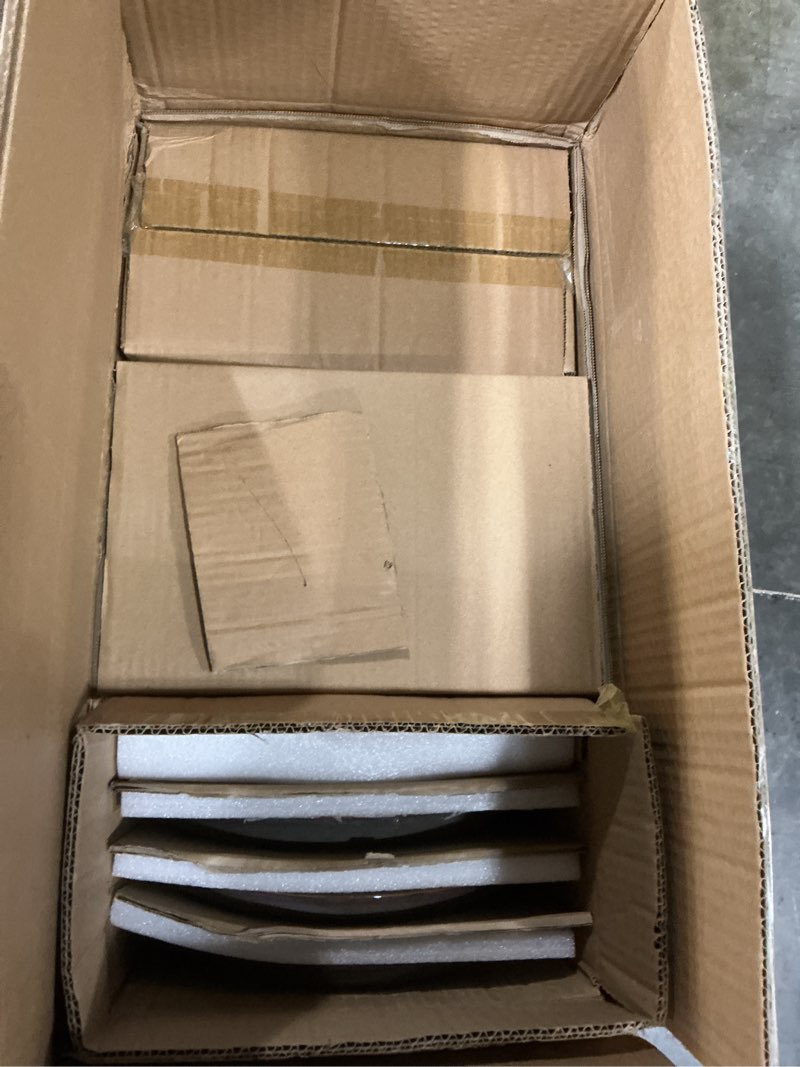 Condition photo showing New/Like New for Herogo Stoneware Dinnerware Sets for 8, 24 Piece Plates and Bowls Dish Set, Irregular Handmade Dinner Ware Dishware for Kitchen Dinning, Microwave & Dishwasher Safe, Lichen Green Lichen Green 8 Set (24pcs)