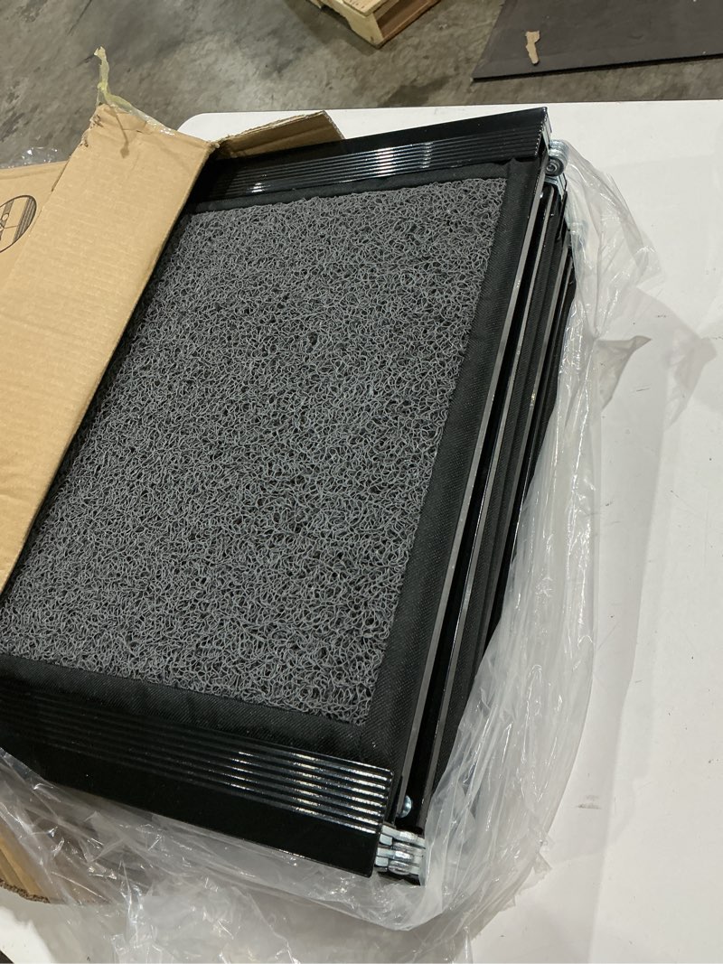 Condition photo showing Good Condition for dog ramp for large dogs, extra long 71" & 17.3" wide folding dog ramp for high suv & truck, portable non-slip pet ramp for car, supports 250 lbs upgraded 71" l x 17.3" w