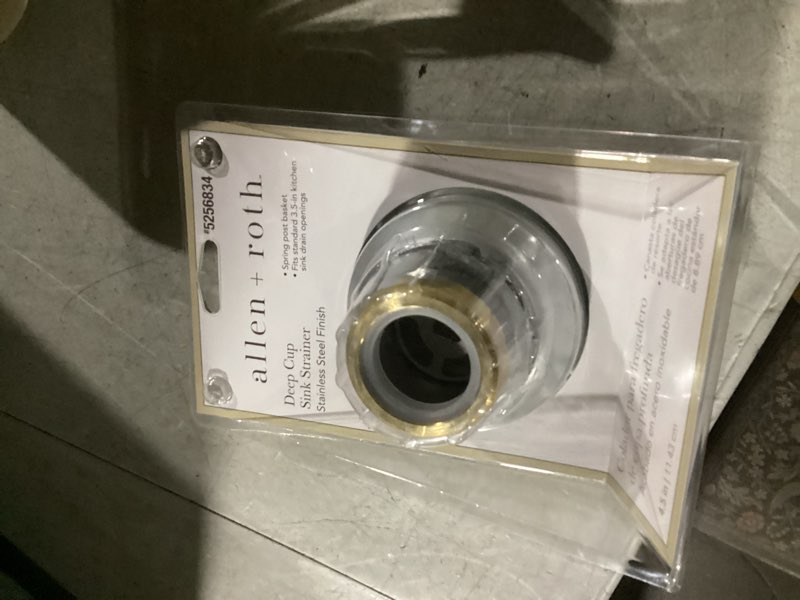 Condition photo showing Good Condition for allen + roth 3.5-in stainless steel stainless steel rust resistant strainer lock mount included