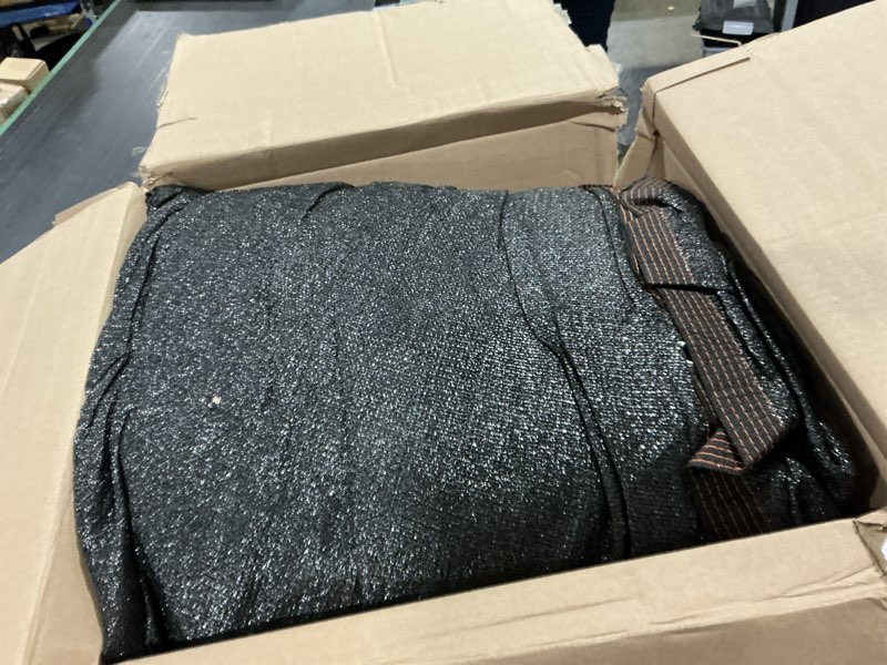 Condition photo showing Good Condition for shade cloth, 90% sunblock net for garden patio, shade neting for plants greenhouse outdoor pergola lawn, easier to hang sun cover for kennel chicken coop 15'x30' 80-90% shade