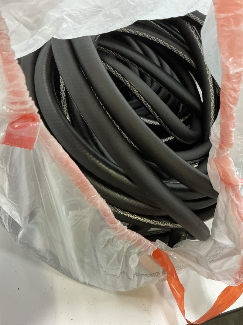Condition photo showing As Is for neverkink max teknor apex 5/8-in x 100-ft contractor -duty kink free vinyl black coiled hose