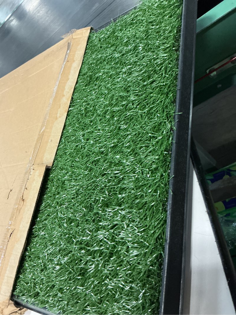 Condition photo showing Good Condition for petmaker artificial grass puppy pee pad for dogs and small pets with tray - 20x30 inches washable 3-layer reusable indoor dog potty grass training pad, easy clean pet housebreaking potty solution large 3-layer system