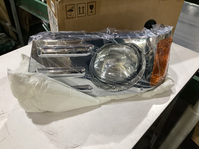 Condition photo showing New/Like New for headlights assembly fit for mack cv replacement left driver side headlamp chrome chrome left