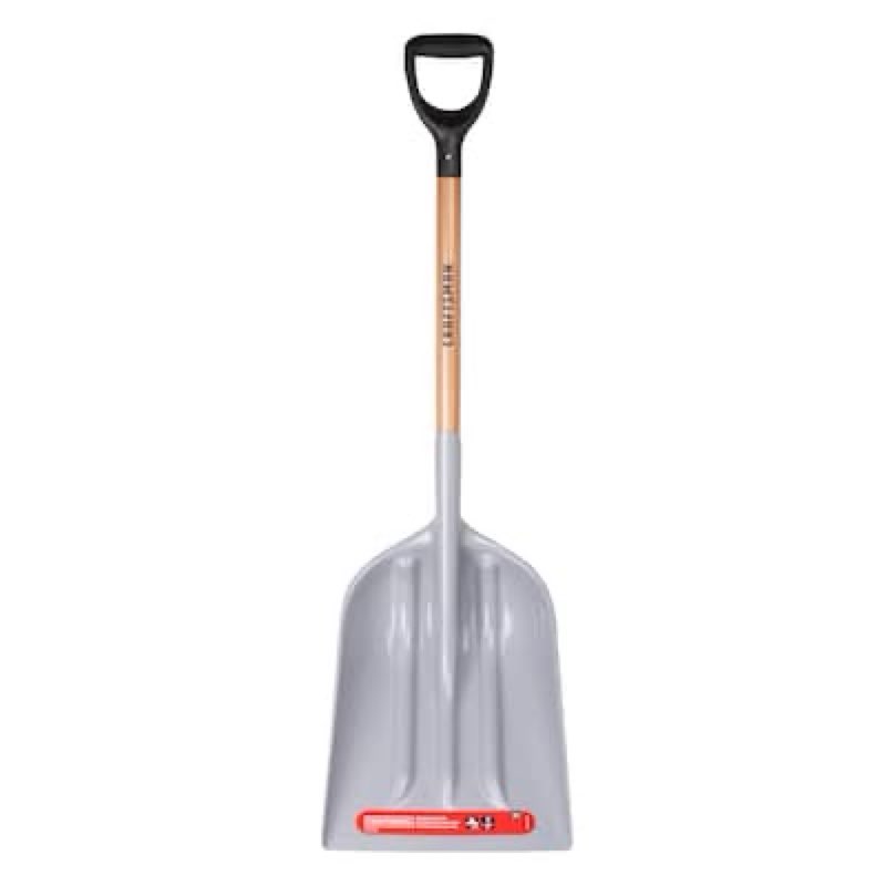 craftsman 27-in wood d-handle scoop