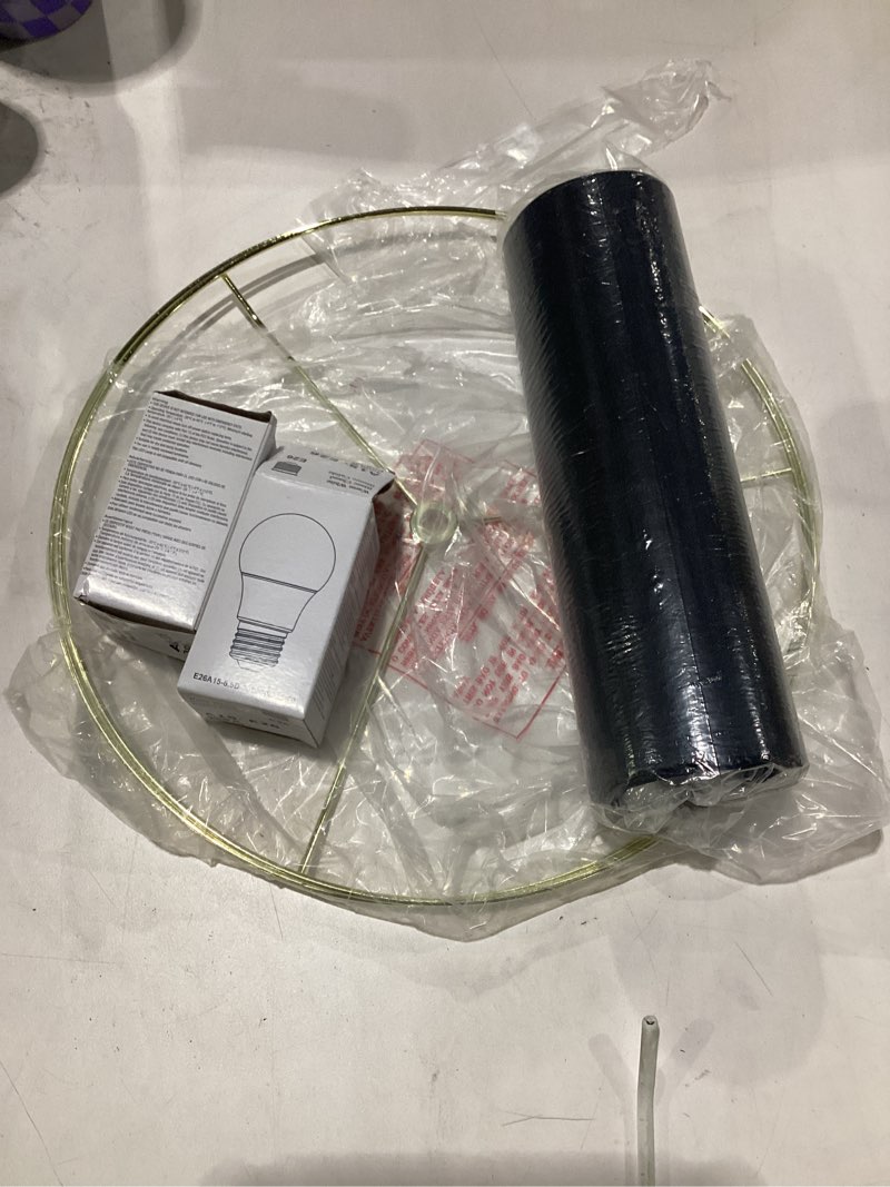 Condition photo showing As Is for geometric tall lamp