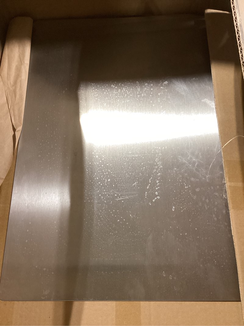 Condition photo showing Good Condition for Stainless Steel Cutting Boards for The Kitchen, Suitable for Meat, Fruits, Vegetables, Bread, and Baking Large-sized Cutting Boards (50 x 40cm/19.7 x 15.7 in) 19.7"L x 15.7"W
