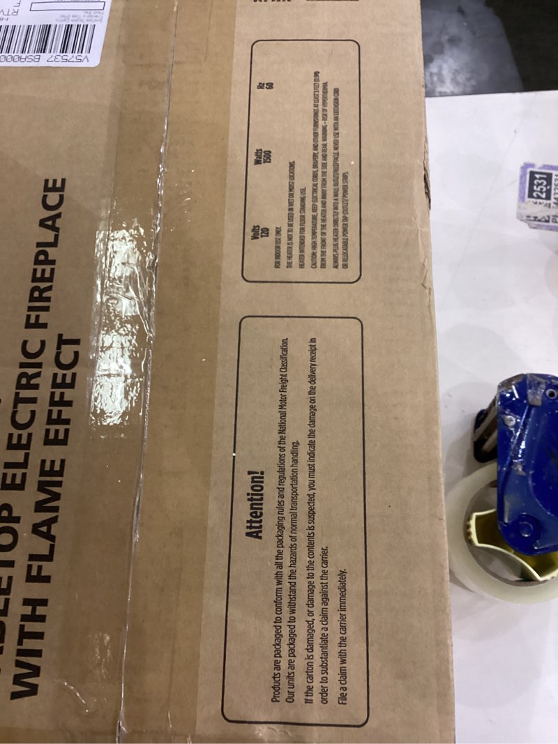 tabletop electric fireplace