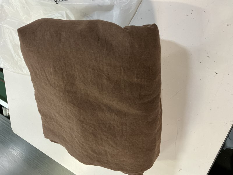 Condition photo showing Good Condition for european linen duvet cover, full/queen, espresso