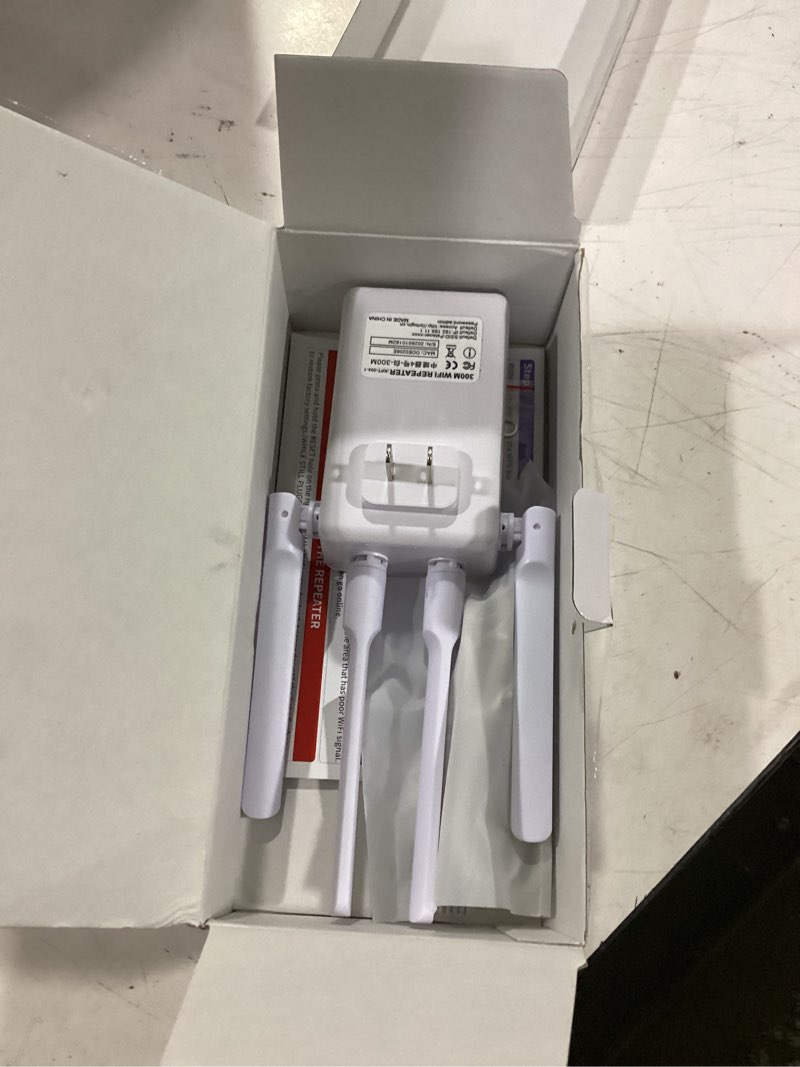 Condition photo showing Good Condition for 2026 new wifi extender signal booster for home, 15715sq.ft long range wifi repeater wireless routers signal amplifier, mesh wifi 15x faster access point with ethernet port, easy setup, 5 working mode white