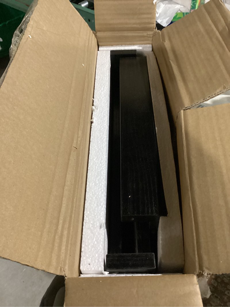 Condition photo showing Good Condition for 14x18'' Recessed Medicine Cabinet, Medicine Cabinet No Mirror, Wood Medicine Wall Niche with 2-Tiers Shelves for Living Room, Bathroom Storage,Texture Black Texture Black 14''x18''