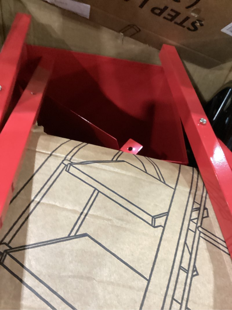 Condition photo showing As Is for Not Tested ***Nostalgia Popcorn Maker Machine - Professional Cart With 2.5 Oz Kettle Makes Up to 10 Cups - Vintage Popcorn Machine Movie Theater Style - Red Red 2.5 Oz Vintage Classic