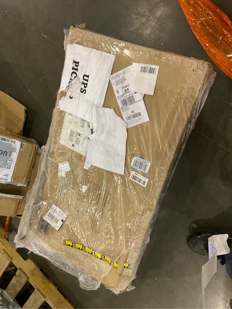 Condition photo showing As Is for Sauder Palladia Book Shelf, Bookshelf with Storage, Library Bookcase with Doors and Adjustable Shelves, in Select Cherry finish