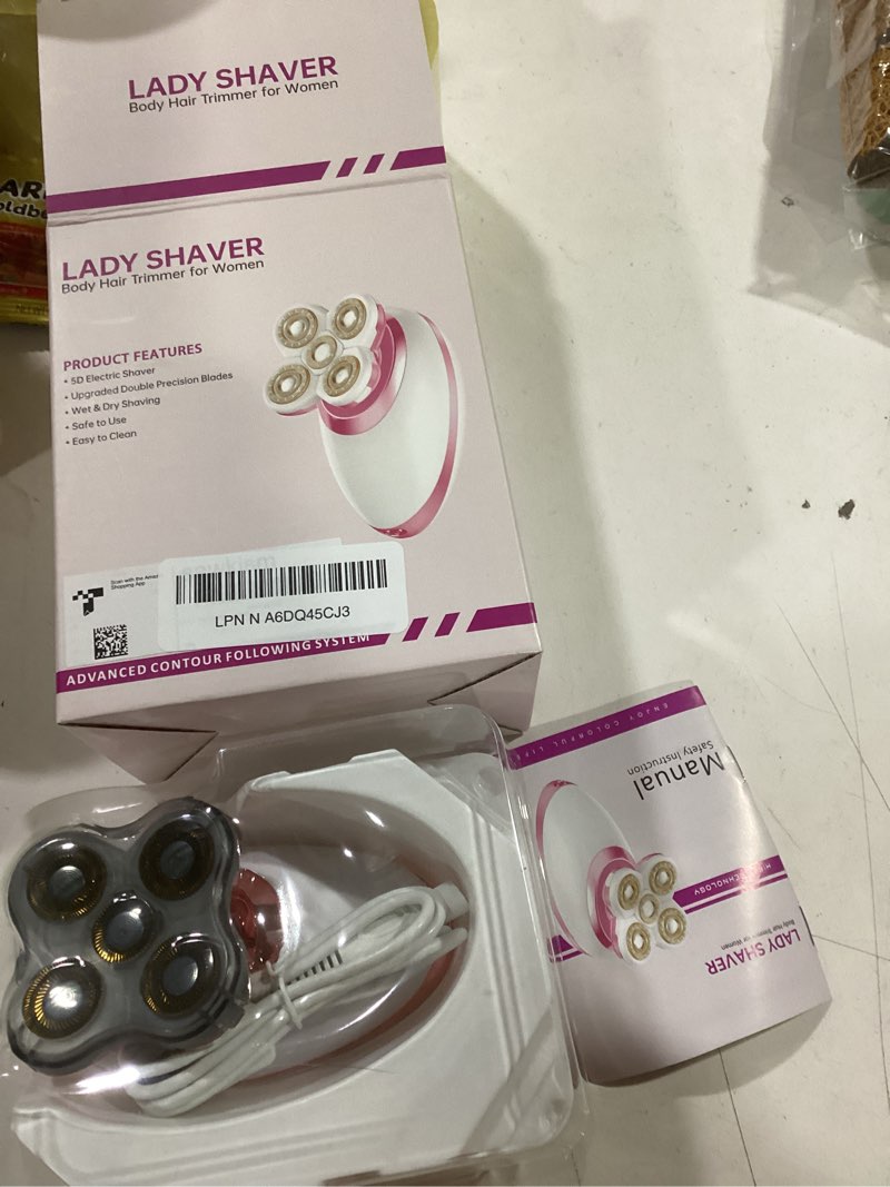 Condition photo showing Good Condition for Electric Razors for Women Legs, Flawless Electric Shaver for Women, Rechargeable Waterproof Women's 