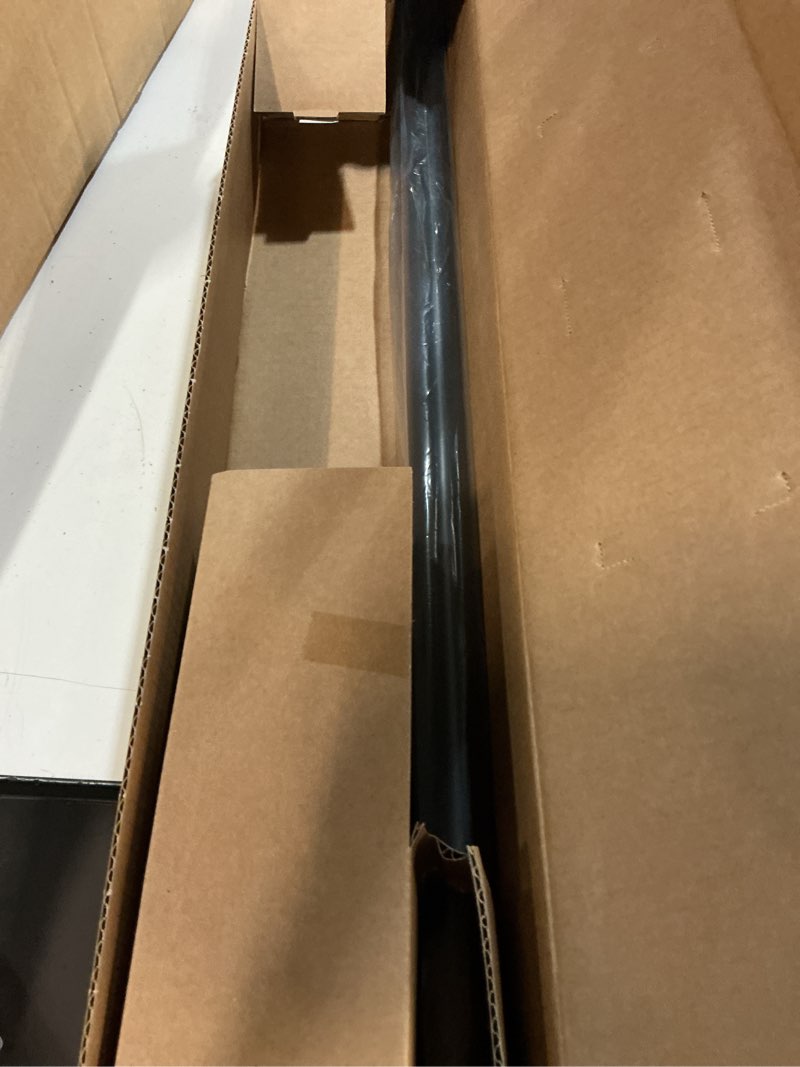 Condition photo showing New/Like New for ivilon drapery window curtain rod - knob design, 1 inch rod, 48 to 86 inch. black 48" to 86" black