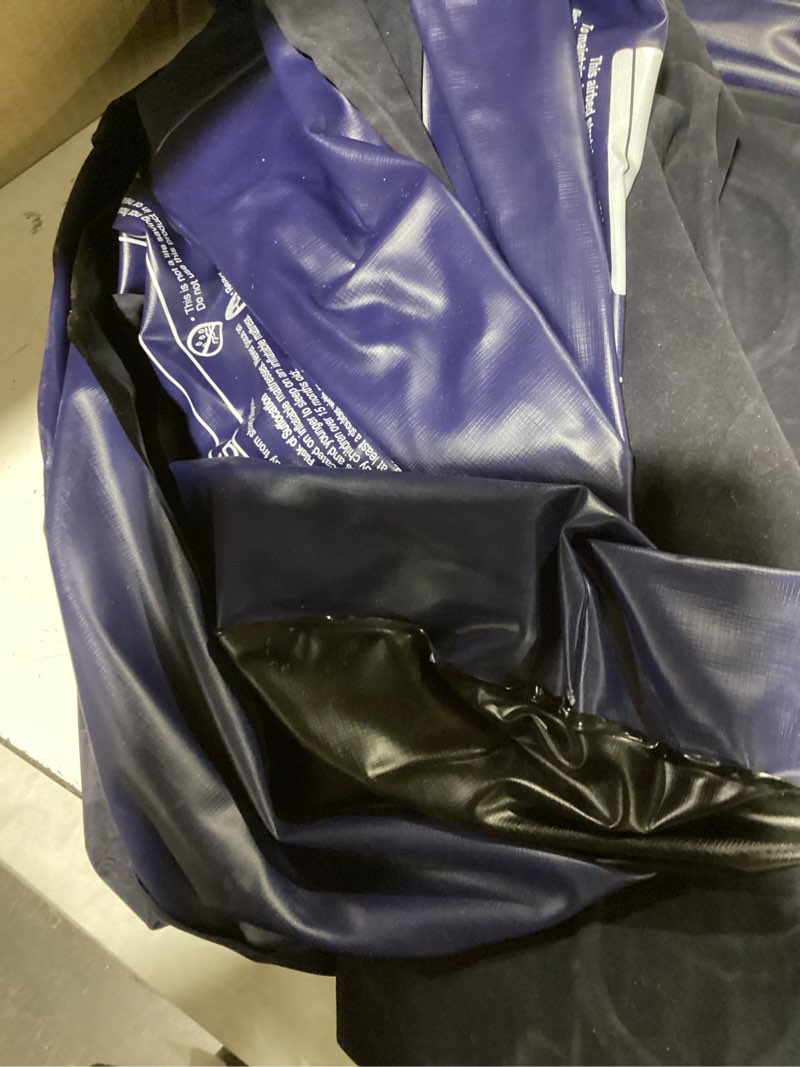 Condition photo showing Good Condition for intex dura-beam standard pillow top airbed comfortable blow up portable air mattress with built-in electric pump and carrying bag, twin size, blue
