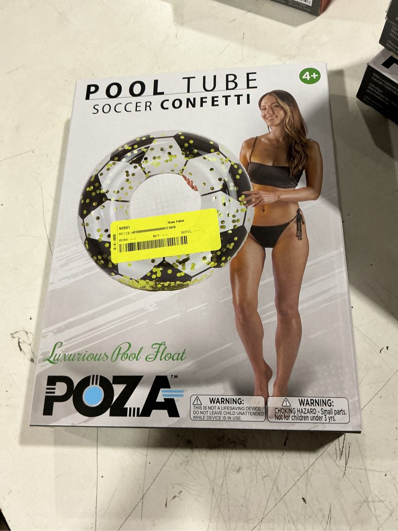 Condition photo showing Good Condition for cota global inflatable pearl white gold pool float tube with confetti (set of 2)