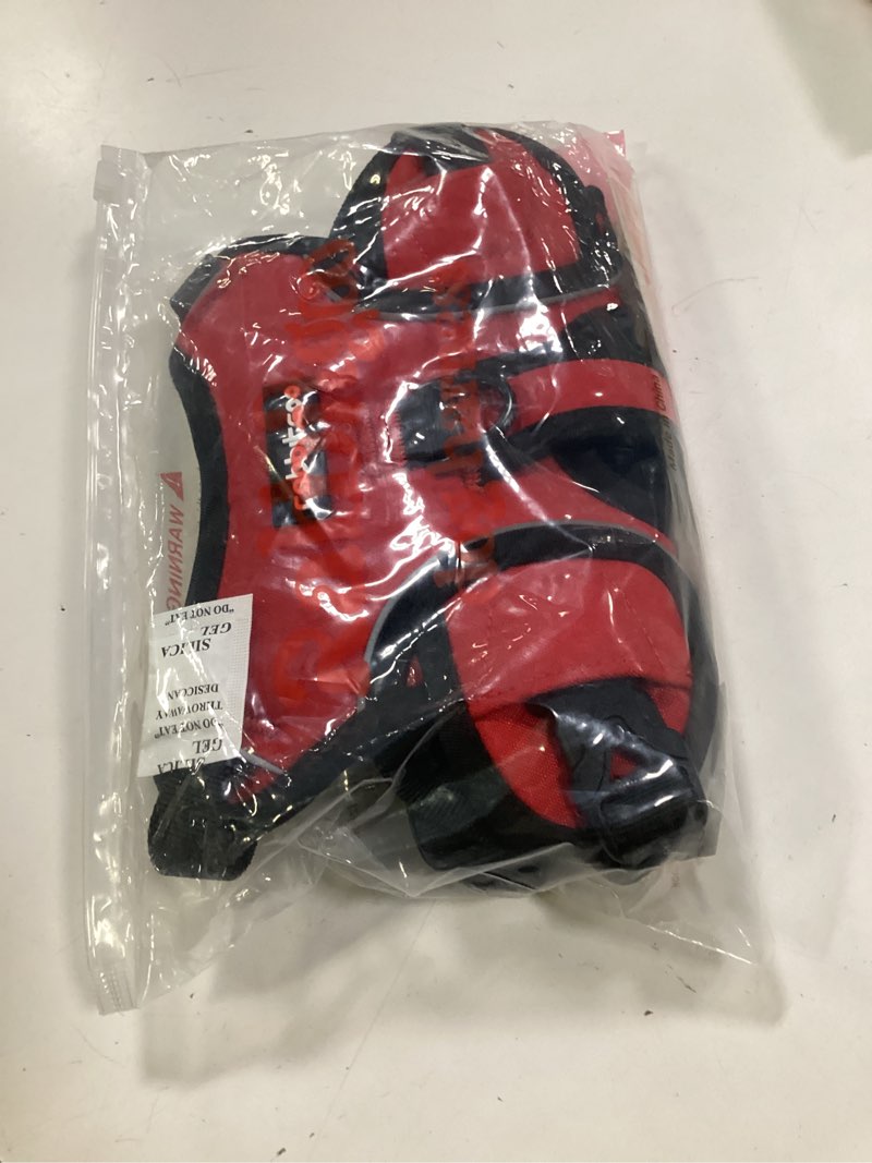 Condition photo showing New/Like New for rabbitgoo Escape Proof Dog Harness, Soft Padded Full Body Pet Harness, Reflective Adjustable No Pull Vest with Lift Handle and Leash Clip for Large Dogs Walking Hiking Training, S, Red
