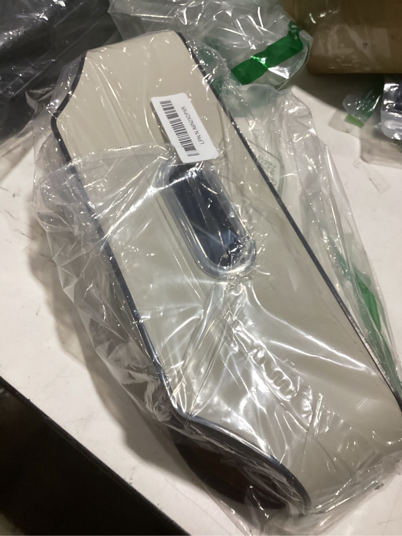 Condition photo showing Good Condition for car rear backseat extra multifunctional drink cup holder organizers with tissue storage box organizer & hooks for car seat back. black