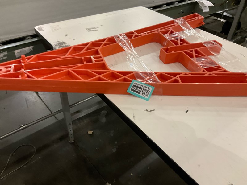 Condition photo showing As Is for A-Frame Single Leg-Org,Two Slots(two boards)