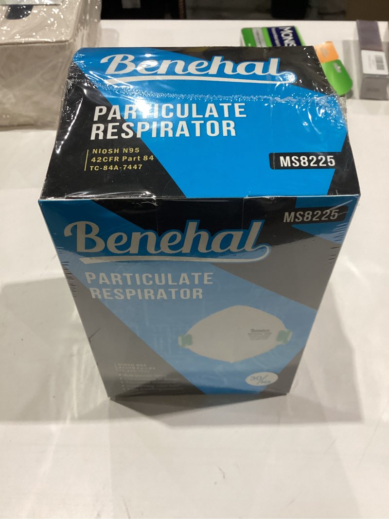Condition photo showing New/Like New for NIOSH Approved N95 Mask Particulate Respirators, Pack of 30 N95 Face Masks, Individually Wrapped, White 30 Pack - White