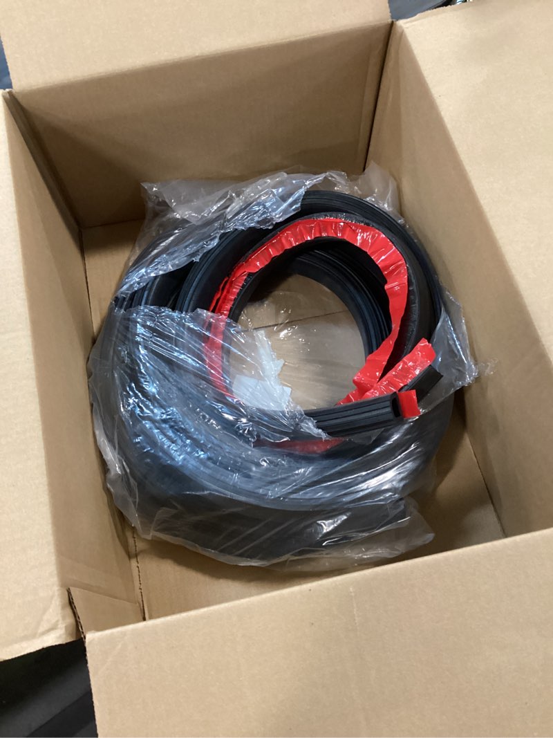 Condition photo showing As Is for Tintvent D Shape EPDM Rubber Seal Strip, Self-Adhesive Rubber Weather Stripping for Boat, Auto, RV, 