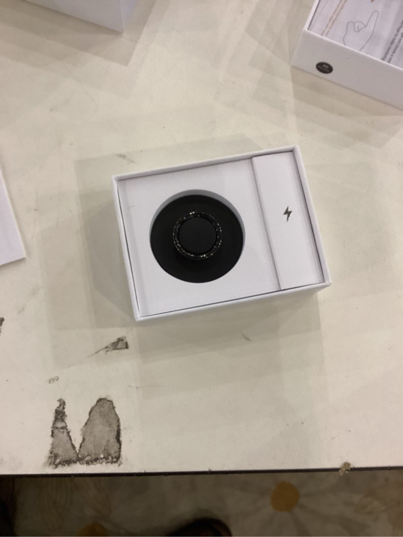 AMOVAN Smart Ring with Display, Fitness Tracker with Heart Rate, Blood Oxygen, Blood Pressure for Wo