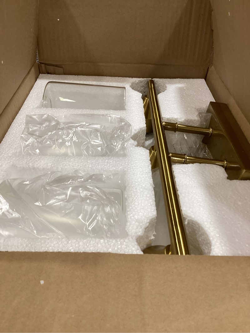 Condition photo showing Good Condition for 3-Light Bathroom Light Fixtures,Brushed Nickel Vanity Light,Modern Bathroom Lighting Fixtures Over Mirror,Wall Lighting Sconces for Mirror Bedroom Living Room Vanity Table Hallway 3-Light Cold