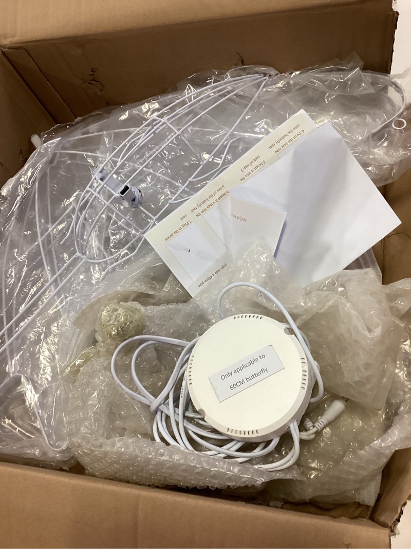 Condition photo showing Good Condition for FUHSY Wedding Butterfly Floor Lamp Led Butterfly Lights Decorative Butterflies Lamp White Hanging Butterflies for Ceiling Moving Butterflies Decorations for Wedding Ceremony Birthday Party Events