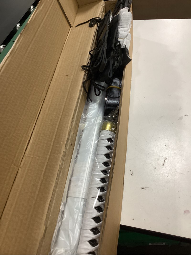 Condition photo showing Good Condition for Anime Sword 41 inch,Zoro/wado ichimonji/Anime Original Texture,for Role-Playing and Collection, with One Display Stand