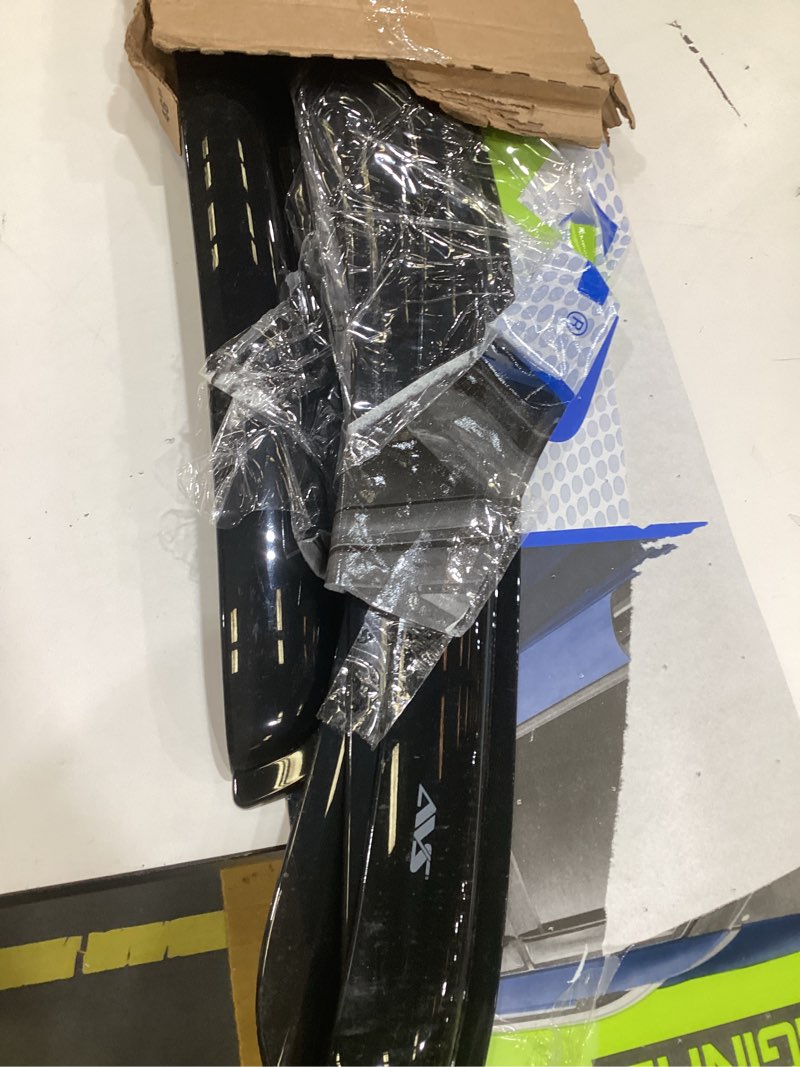 Condition photo showing As Is for auto ventshade [avs] outside mount rain guards for 2016 - 2023 toyota tacoma double/ext cab only | window vent visors, 4 pcs. - smoke | 94768 outside mount - smoke