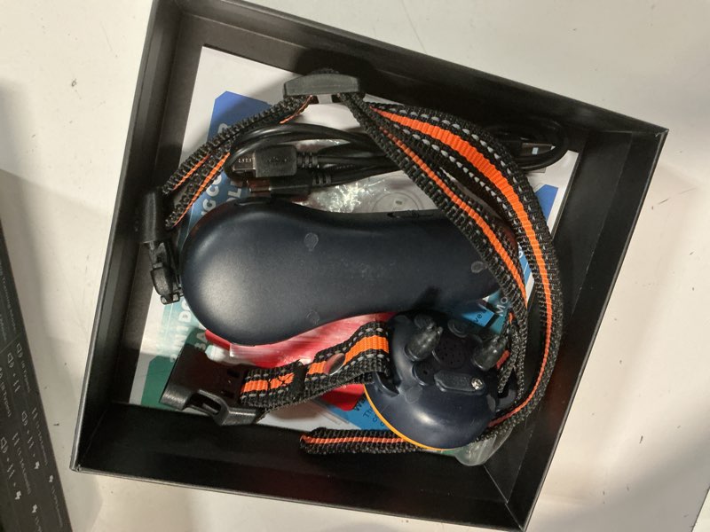 Condition photo showing Good Condition for 2-in-1 dog shock collar & dog bark collar - smart anti barking dog training collar with 5 adjustable sensitivity & 3300ft remote for all breeds ip67 waterproof rechargeable e-collar (orange)