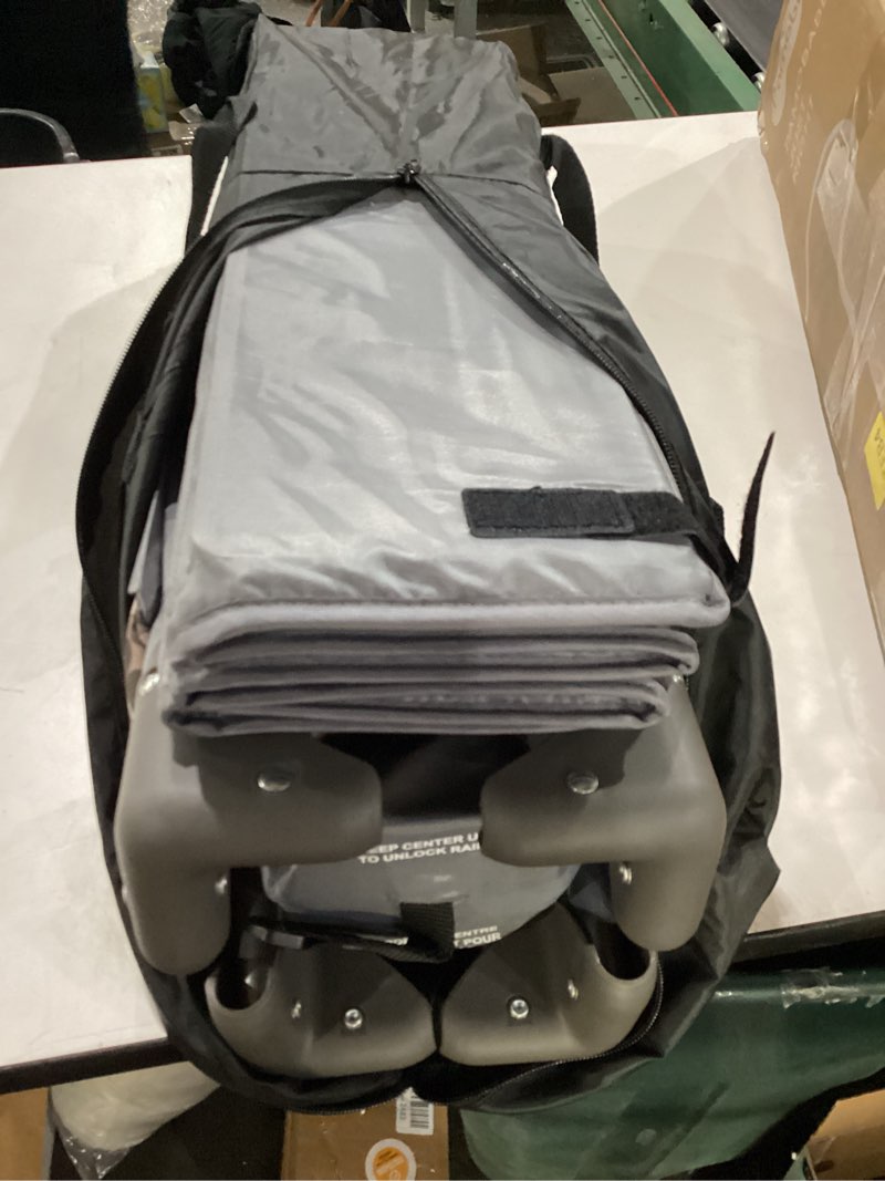 Condition photo showing New/Like New for Pamo Babe Portable Crib Baby Playpen with Mattress and Carry Bag Grey