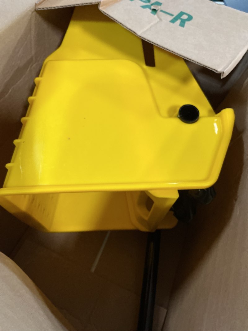 Condition photo showing As Is for sasylvia yellow mop wringer replacement down press mop bucket wringer industrial cleaning accessories for commercial floor mopping buckets restaurant supplies, 26quart or 33 quart(side press)