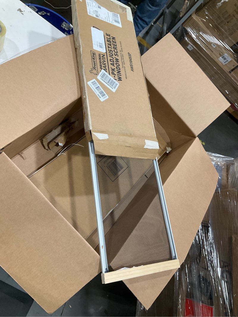 Condition photo showing Good Condition for frost king 2aws1045 wb marvin adjustable window screen, 10in high x fits 25-45in wide (2-pack) 10" high x fits 25-45" wide (2-pack)