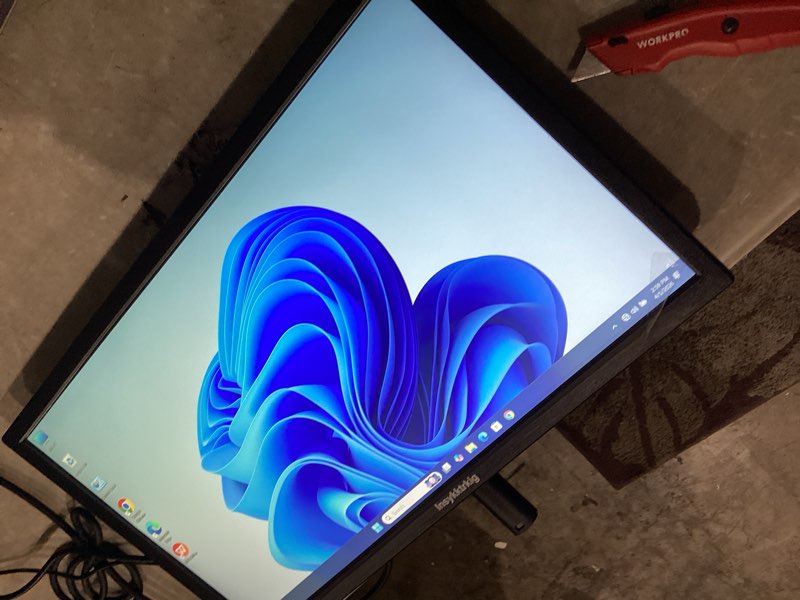 Condition photo showing Good Condition for touchscreen monitor 21.5" fhd 1080p multi-touch screen hdmi vga type-b dual speakers,75hz,vesa,brightness 300cd/m²,tilt adjust,pc office laptop business computer desktop touch display 21.5" touchscreen