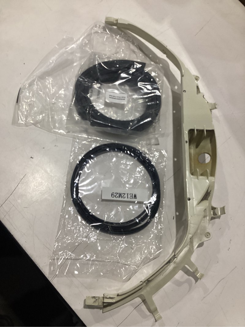 Condition photo showing As Is for we49x20697 dryer front drum bearing kit compatible with ge contains we3m26 bearing we12m29 belt we9m30 felt we1m1067 we1m504 slides