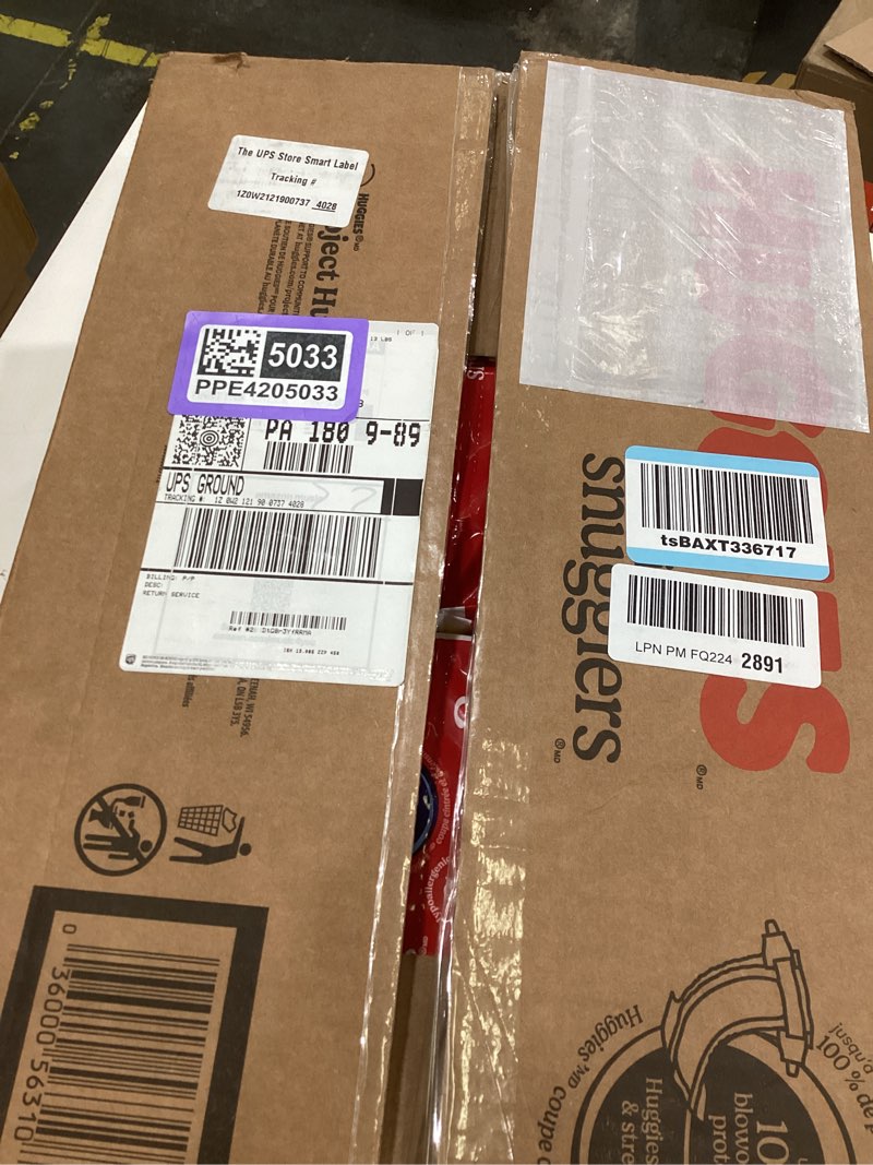 Condition photo showing Good Condition for huggies size 3 diapers, little snugglers baby diapers, size 3 (16-28 lbs), 168 count (6 packs of 28), packaging may vary