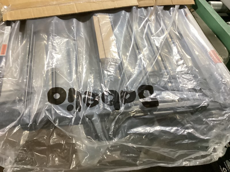 Condition photo showing Good Condition for babelio 29.7-46.5" no bottom bar baby/dog gate for stairs, house and doorways, auto close safety pet gates with large walk thru door, hardware mount, black boundless - black 29.7-46.5"w x 28"h