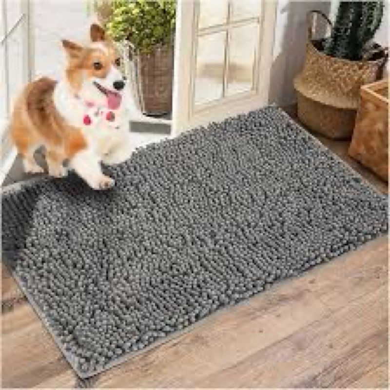 LWYYQB Washable Soft Microfiber Mud Mats for Dogs Large, Dirt Trapper Mud Mats for Dogs, Absorbent D