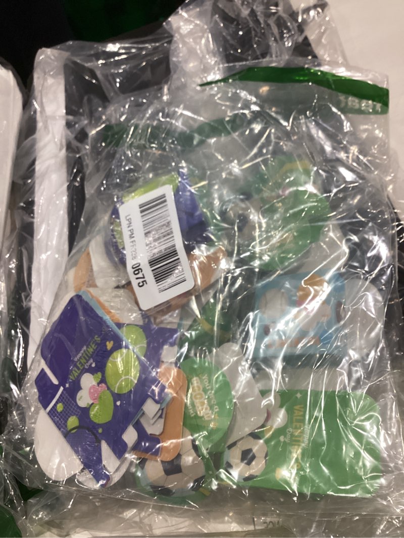 Condition photo showing As Is for Valentines Day Gifts for Kids - 30 Pack Valentines Day Cards for Kids School Classroom Heart Boxes with Sports Party Favors Bracelets, Valentines Party Favors for Kid Exchange, Games Prize Rewards