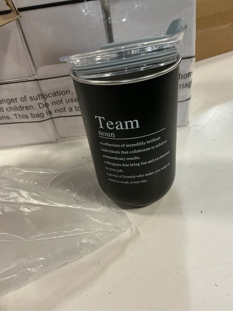 Condition photo showing New/Like New for reallnaive 15 pcs team gifts bulk teacher appreciation gifts thank you coffee mugs for employee coworkers nurse staff double walled stainless steel tumbler inspirational cups (cohesion,vintage) cohesion vintage 15