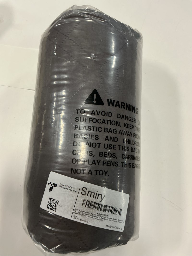Condition photo showing New/Like New for Smiry Reversible Waterproof Couch Covers for Sofa, Washable Dogs Pet Couch Covers for 3 Cushion Sofa Pet Friendly, Water Resistant Furniture Protector Slipcover, Geometric (30"x53", Brown/Chocolate) Brown/Chocolate Geometric 30x53 Inch