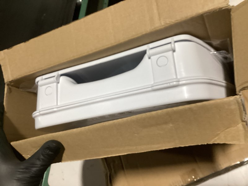 Condition photo showing Good Condition for Homecraft Savanah Raised Toilet Seat with Lid, 2" Elevated Seat for Seniors, Universal Fit for Most Standard Toilets, Portable & Tool-Free, Seat Riser, Ergonomic Design, White 2" Seat with Lid